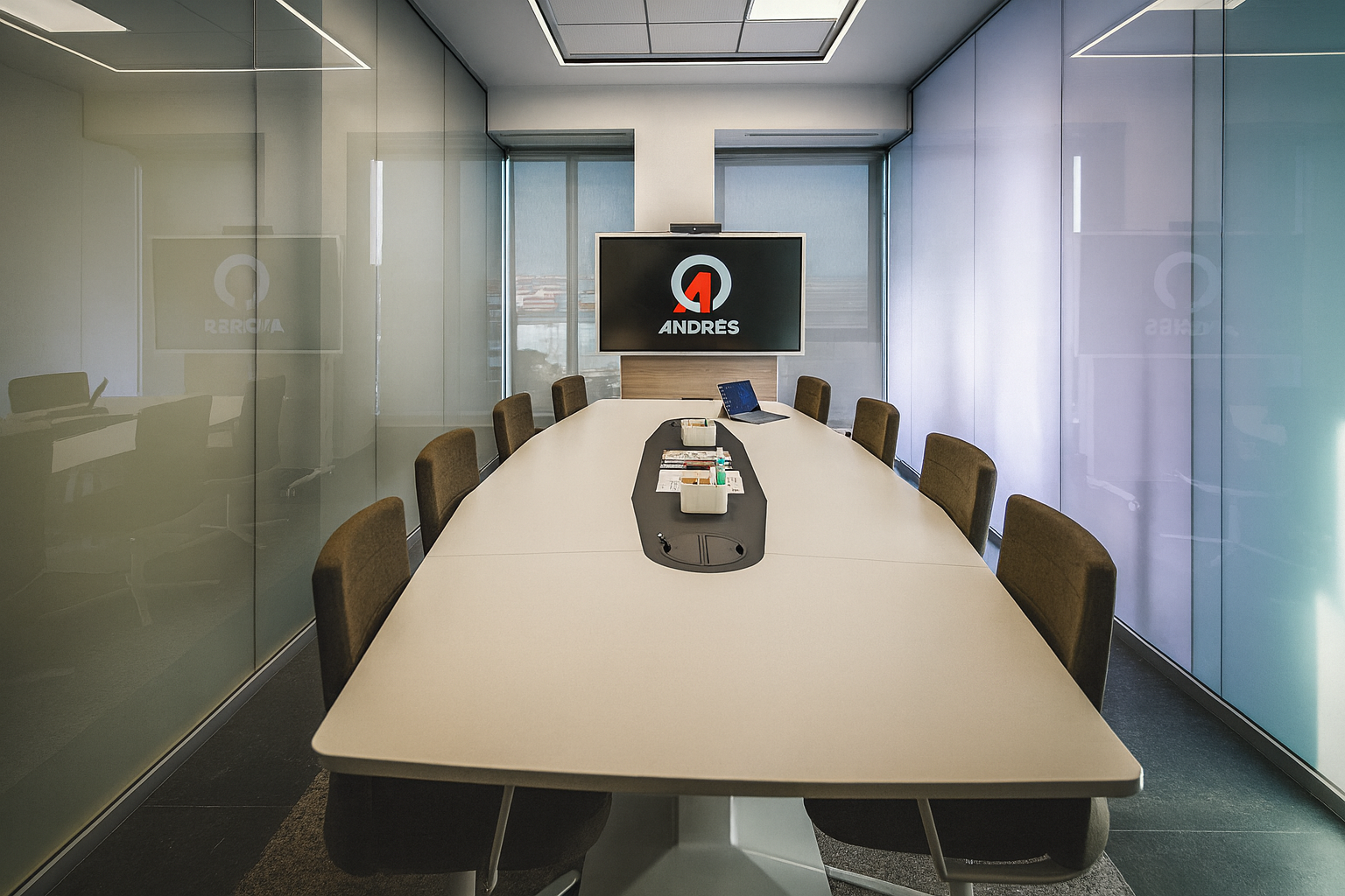 Pantalla interactiva para oficinas