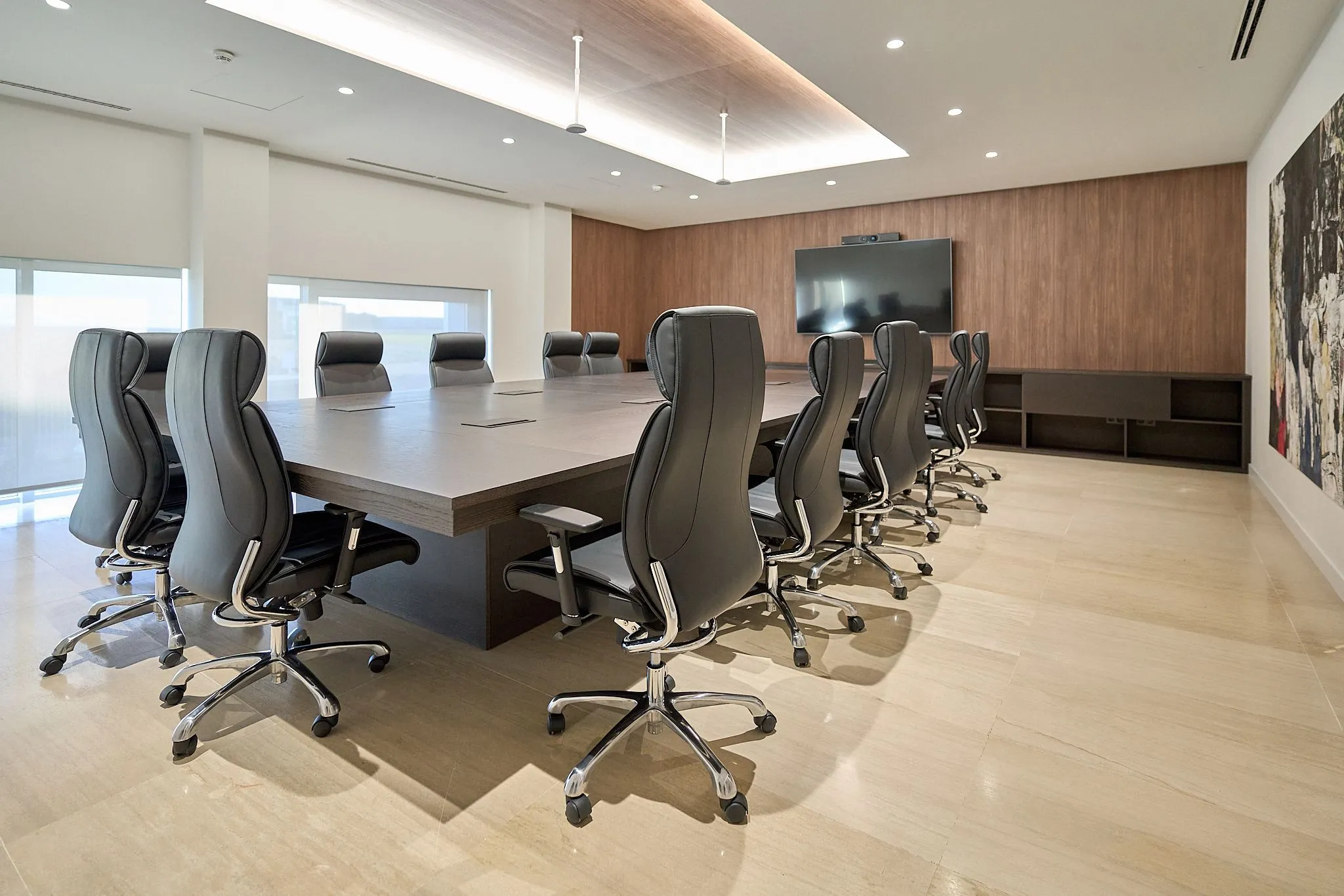 Pizarra interactiva para sala de reuniones de empresa