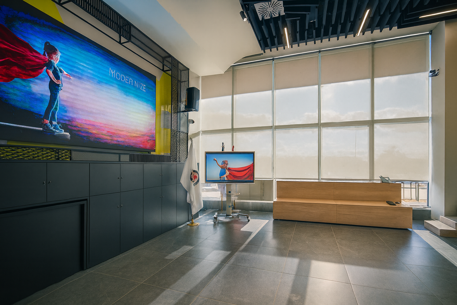 Pantalla interactiva para presentaciones y conferencias